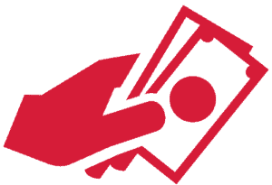 hand holding money icon