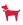 icône de chien rouge