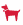 Rotes Hundesymbol