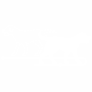 Separation anxiety icon in white.