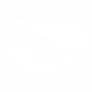 Ícone do aperto de mão das relações com os meios de comunicação brancos.