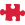 Leckerli-Puzzle-Symbol in Rot.